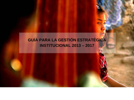 Guía para la Gestión Estratégica Institucional 2013 – 2017