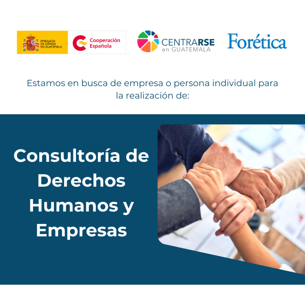 Consultoría para la elaboración de hoja de ruta y metodología para la socialización del Marco de Referencia conforme los Principios Rectores de Empresas Derechos Humanos